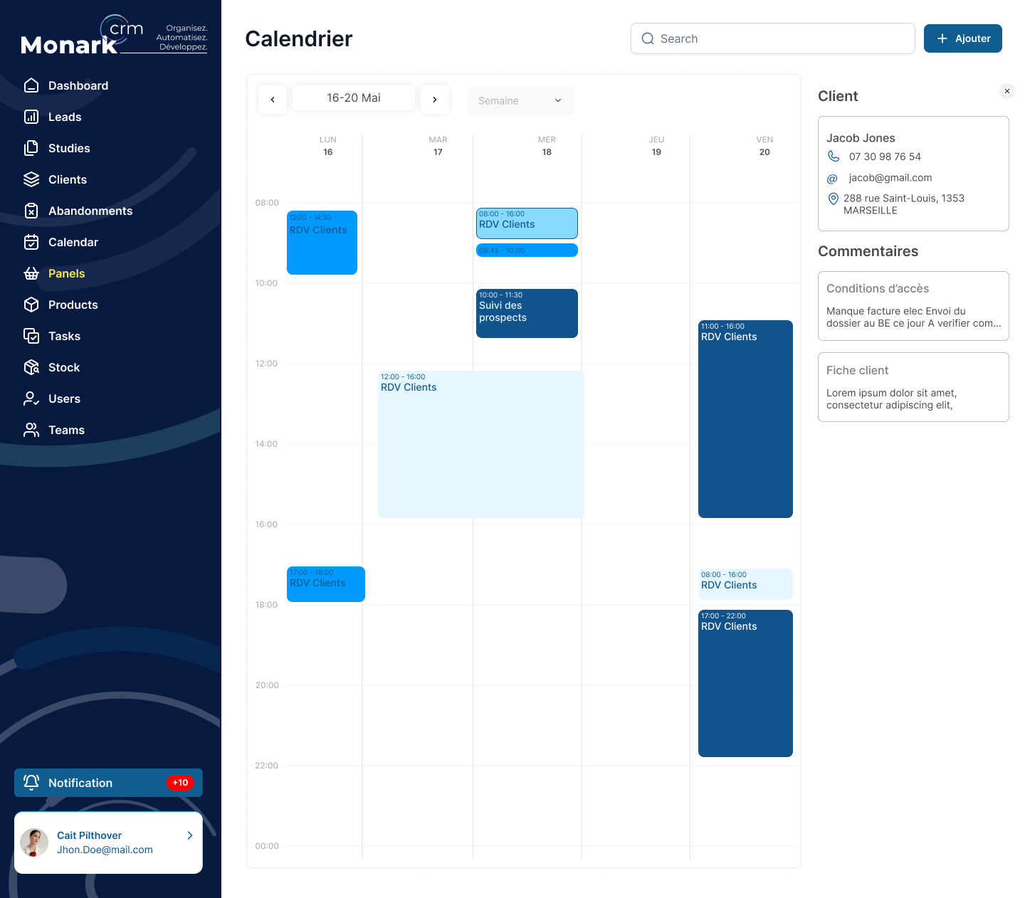 CRM Calendar
